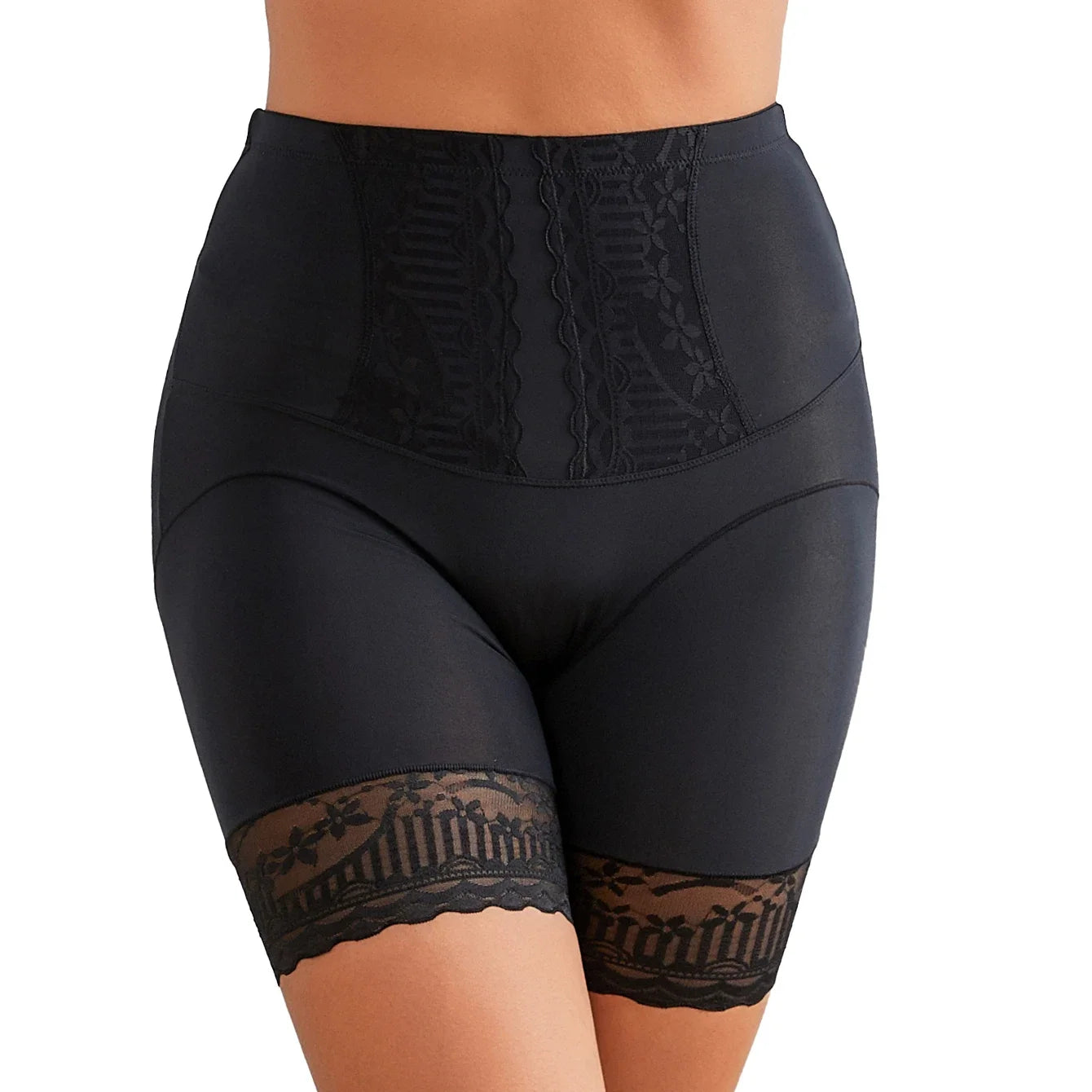 1Pcs Lace Safety Shorts for Women High Waist Shaper Panties Belly Compression Boxers Thighs Shapewear Anti Chafing
