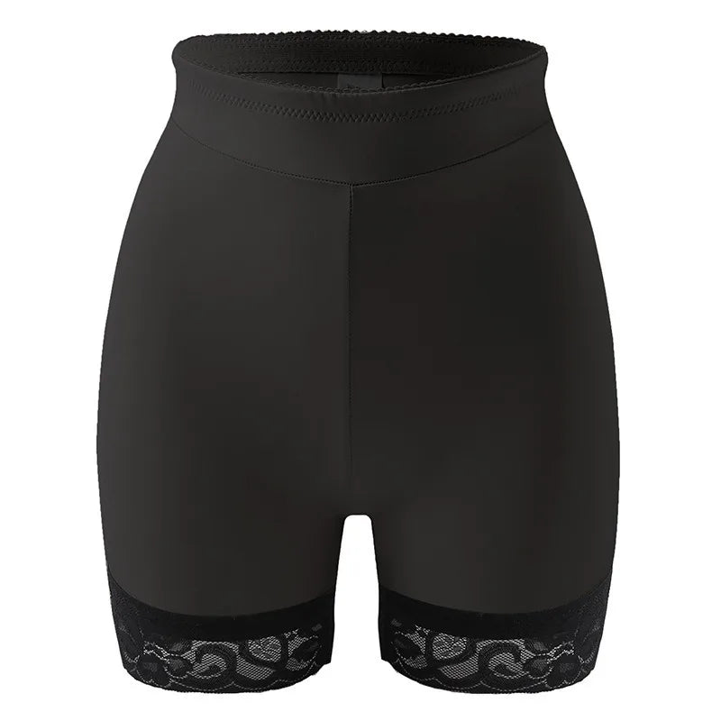 Plus Size High Waist Tummy Control Shapewear Panties Women Butt Lifter Hip Enhancer Seamless Breathable Lace Trim Underwear