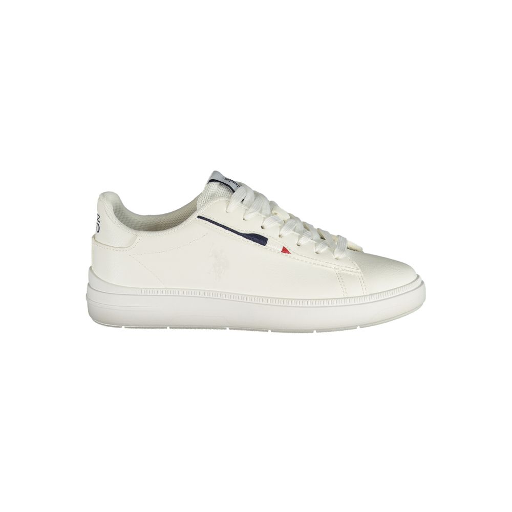 U.S. POLO ASSN. White Polyester Women Sneaker