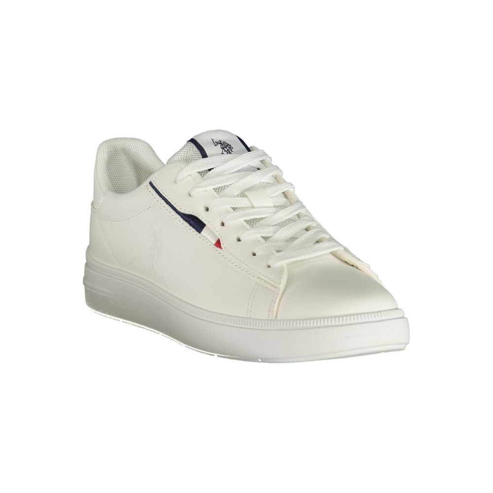 U.S. POLO ASSN. White Polyester Women Sneaker
