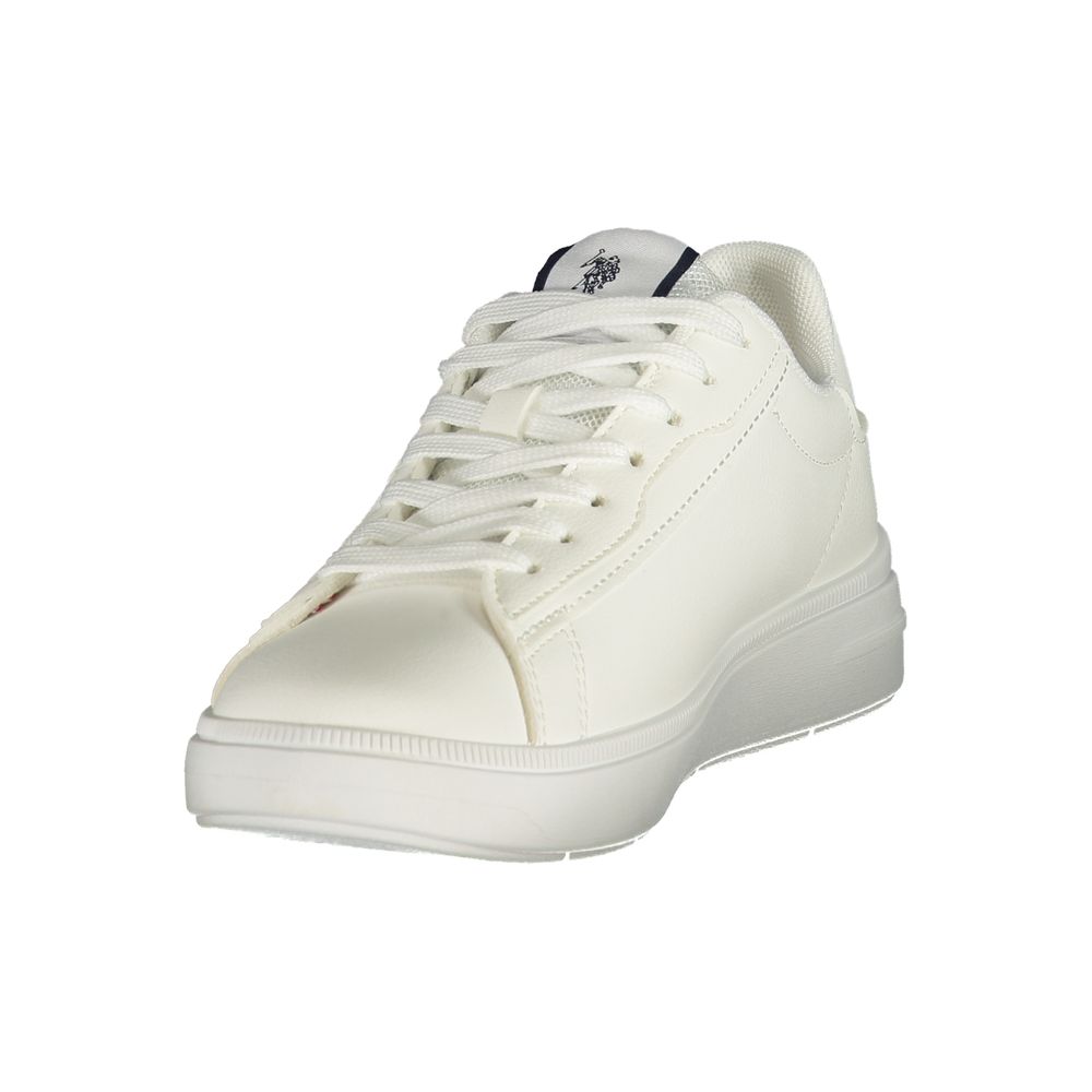 U.S. POLO ASSN. White Polyester Women Sneaker
