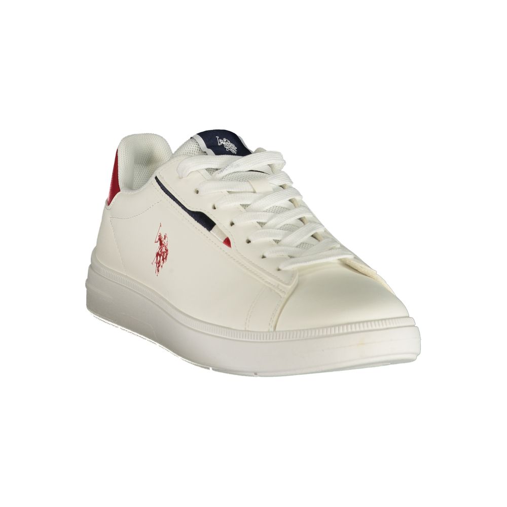 U.S. POLO ASSN. White Polyurethane Men Sneaker