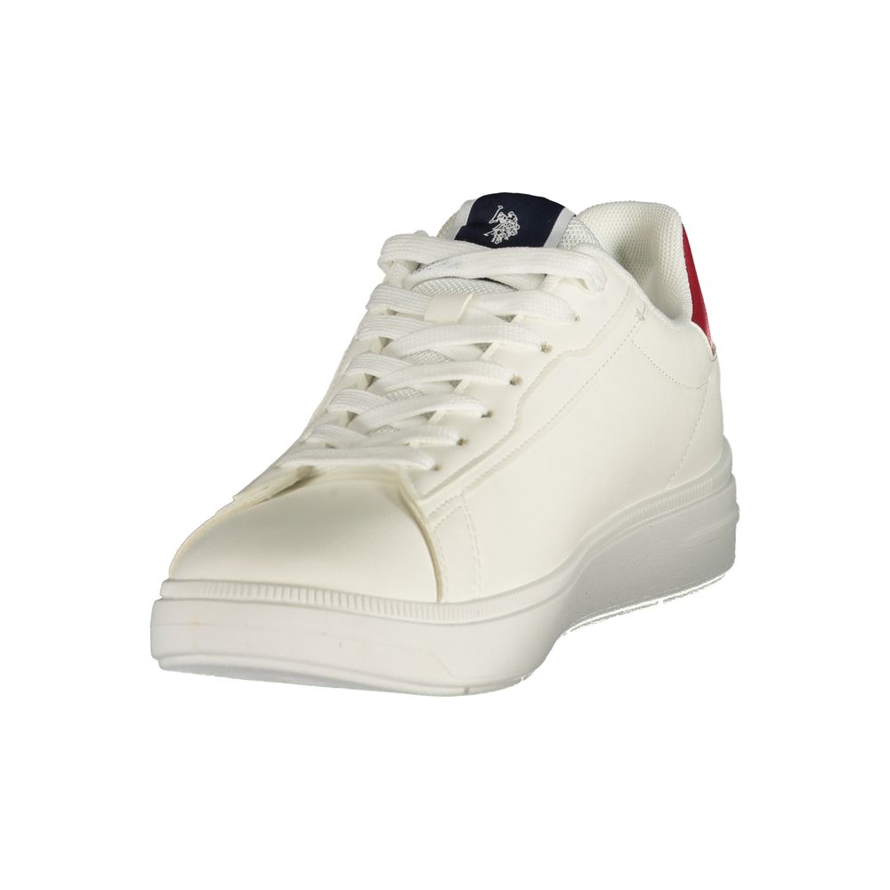 U.S. POLO ASSN. White Polyurethane Men Sneaker