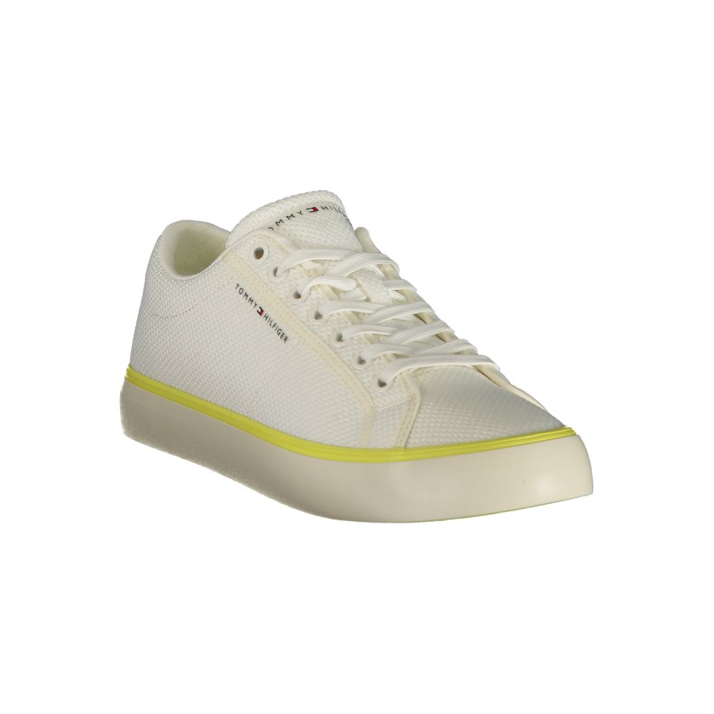 Tommy Hilfiger White Polyester Men Sneaker