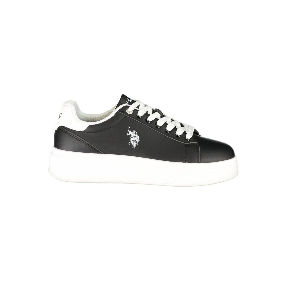 U.S. POLO ASSN. Black Polyurethane Men's Sneaker
