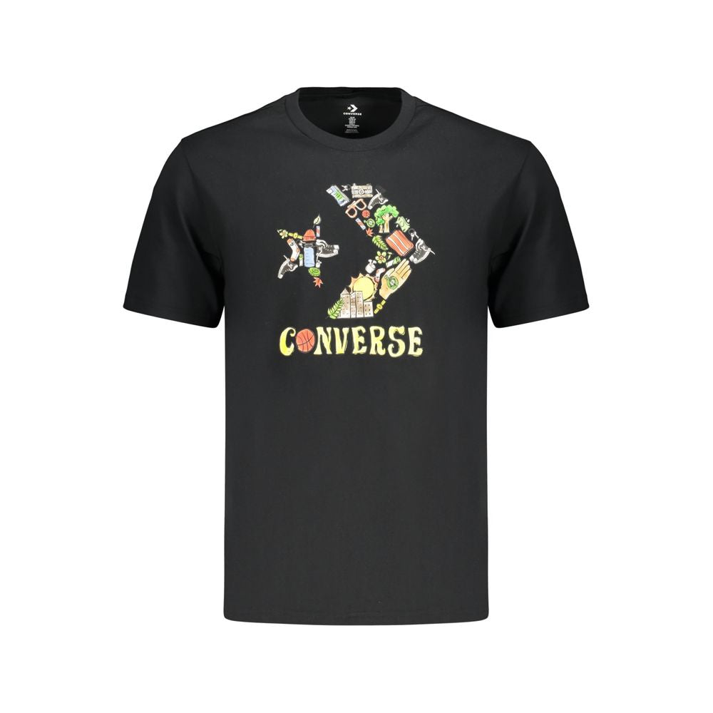 Converse Black Cotton Men's T-Shirt