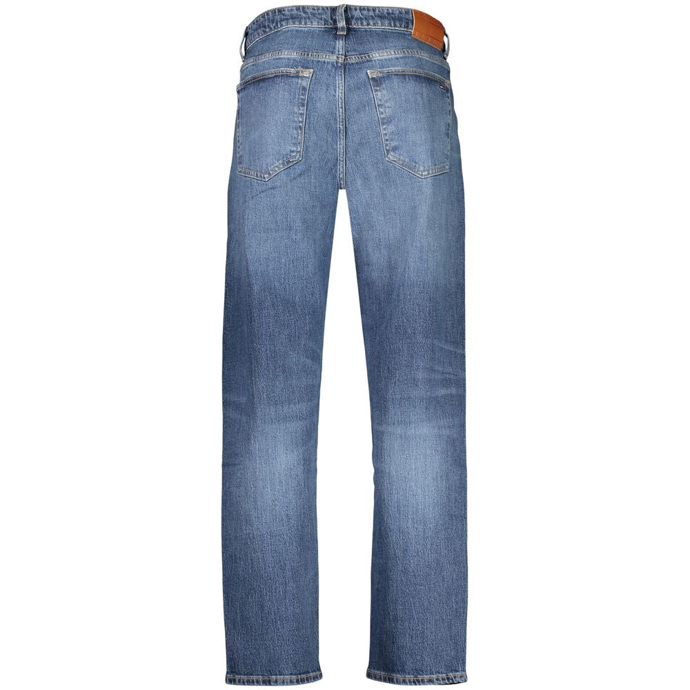 Tommy Hilfiger Blue Cotton Men's Jean Refined with Tapered Silhouette