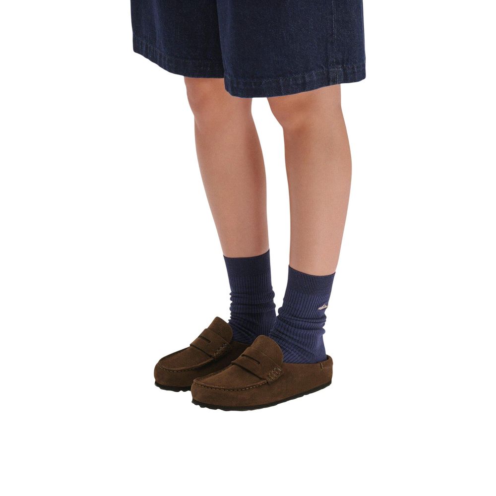Birkenstock Brown Suede Leather Moccassin