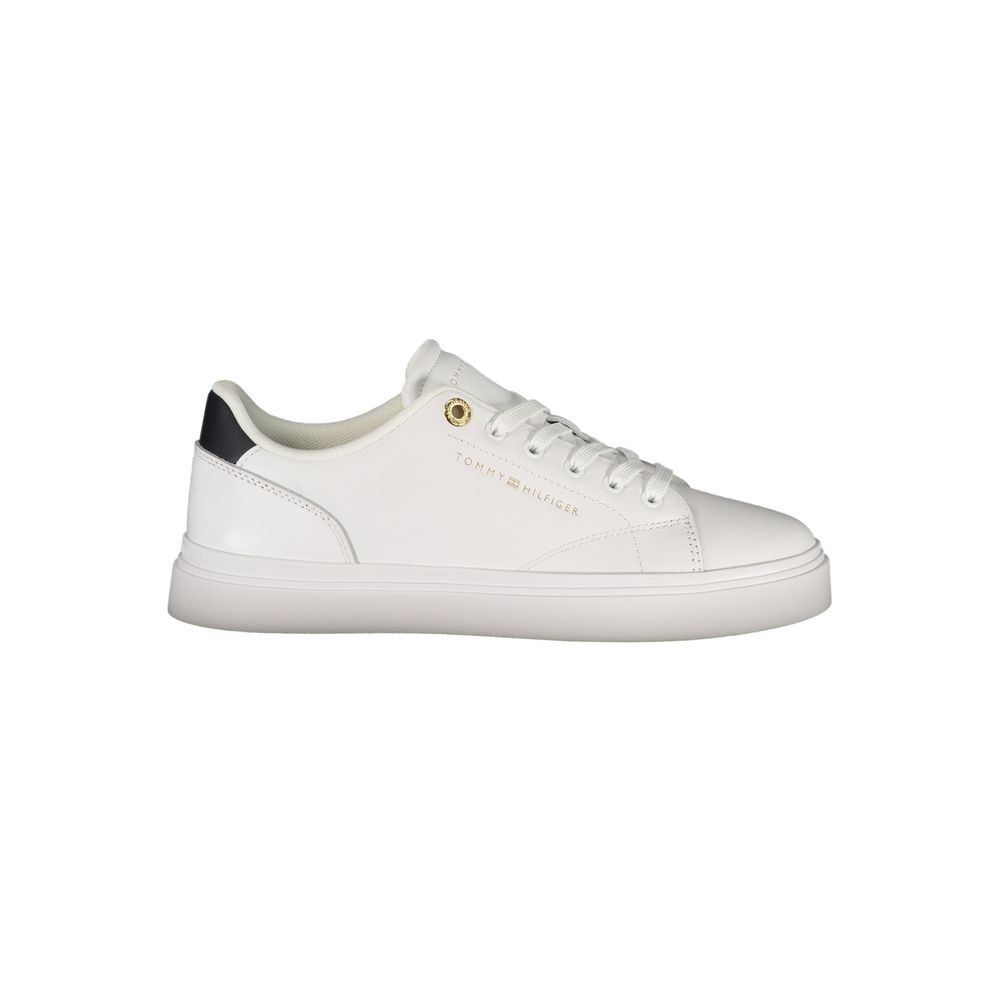 Tommy Hilfiger Bianco Polyurethane Women Sneaker
