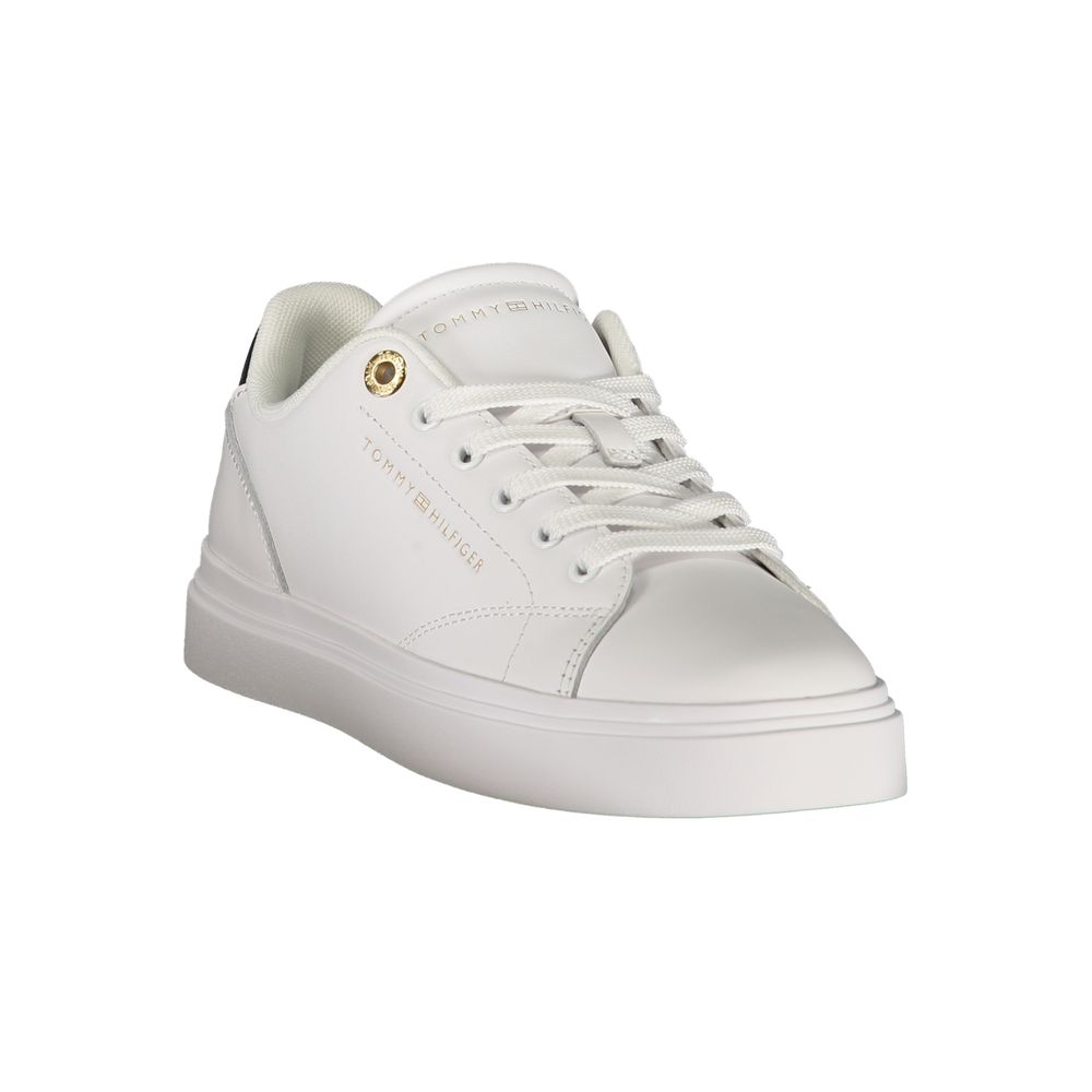 Tommy Hilfiger Bianco Polyurethane Women Sneaker