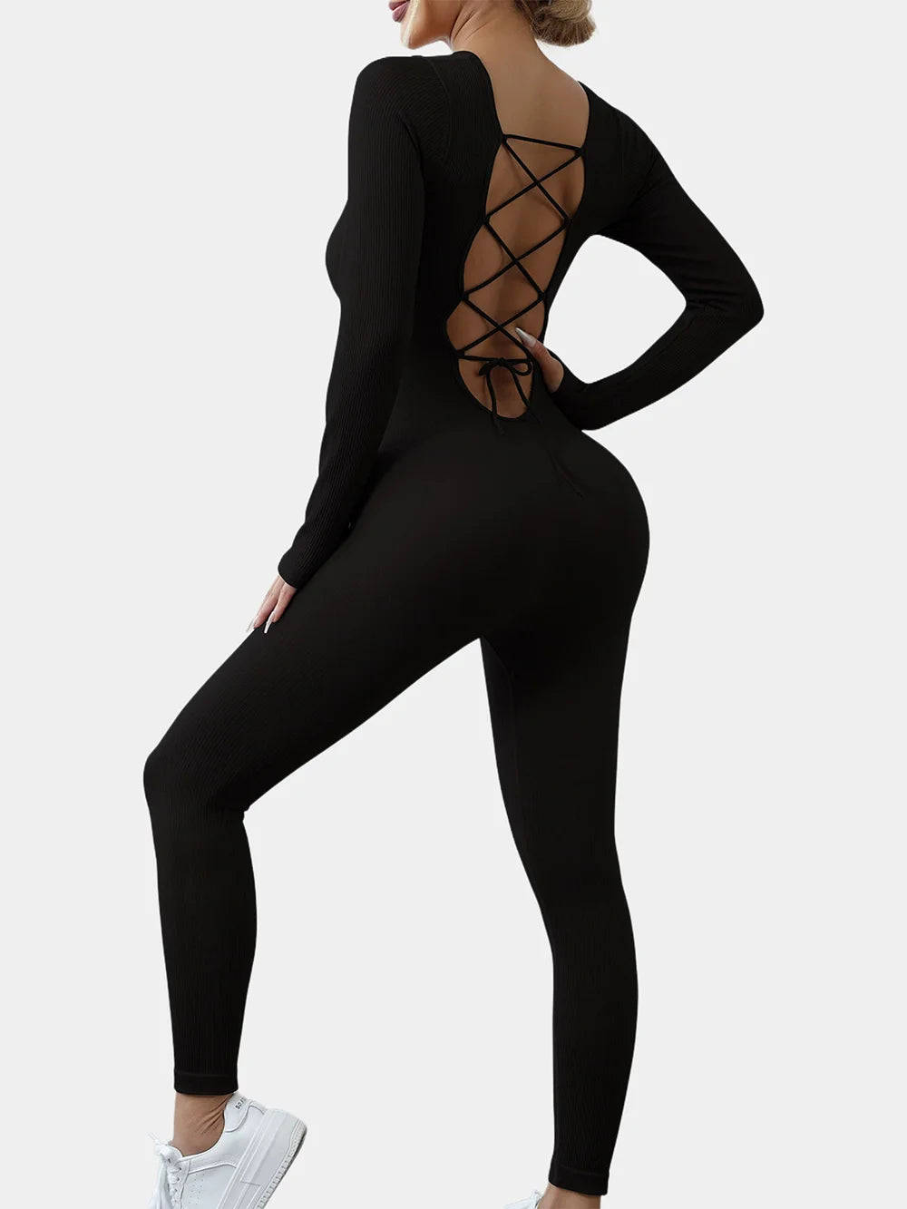 Fashionable New Seamless One-Piece Yoga Wear Sports Set Women's Tight Dance Fitness One-Piece Shaping Garment Yoga Pants
