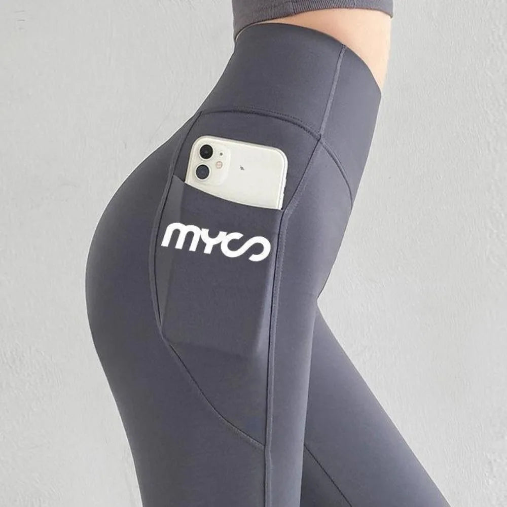 Soft High Waist Women Leggings with Pocket Seamless Elastic Jogging Women's Capri Pants Butt Lifter Tight Shapewear Sports