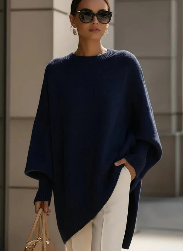Ladies' Batwing Sleeve Knitted Sweater Coat