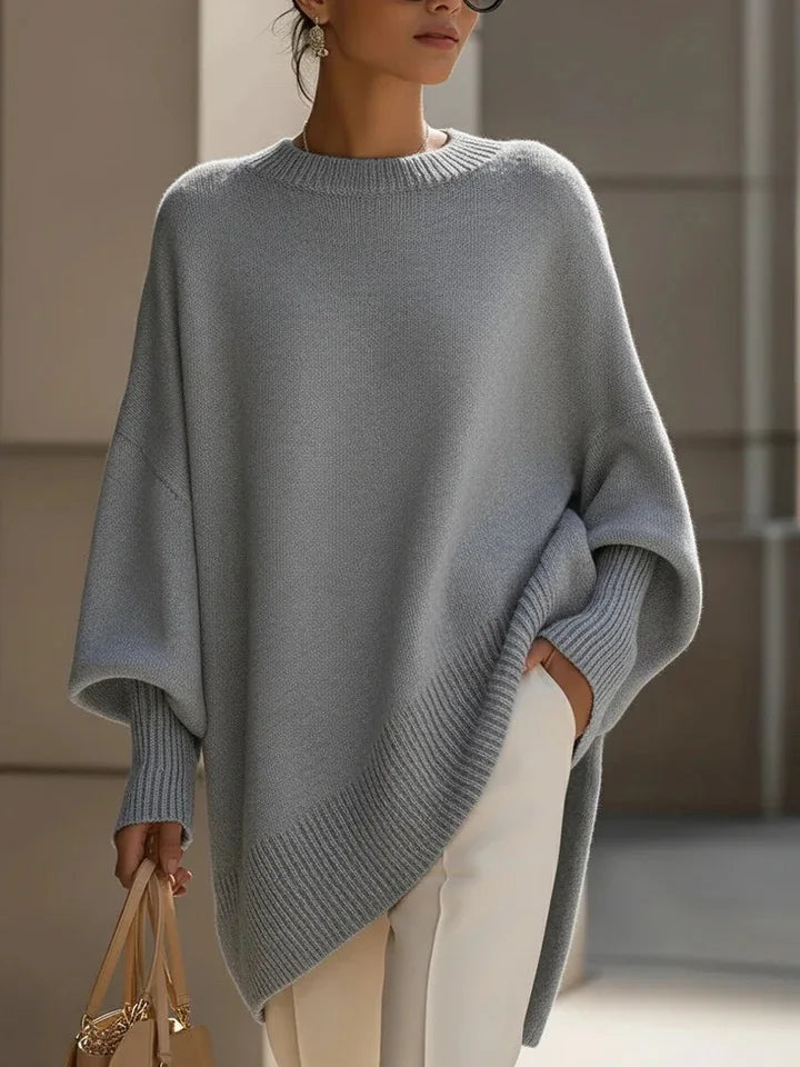 Ladies' Batwing Sleeve Knitted Sweater Coat