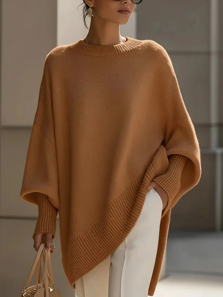 Ladies' Batwing Sleeve Knitted Sweater Coat