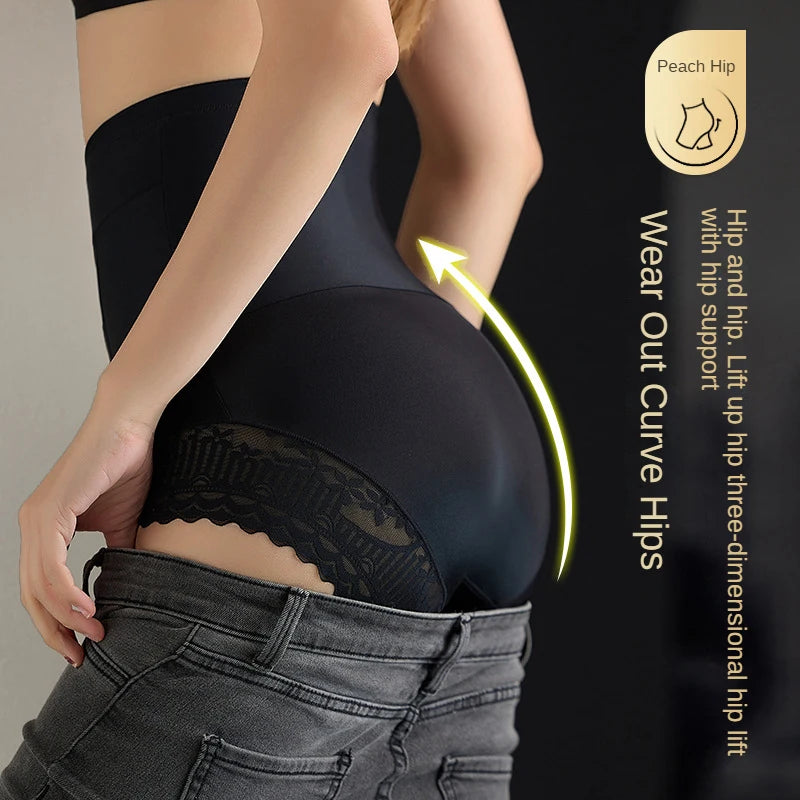 Women Lace Shapewear Panties High Waist Flat Belly Shorts Butt Lifter Body Shaper Slimming Underwear Tummy Control Shaping Panty