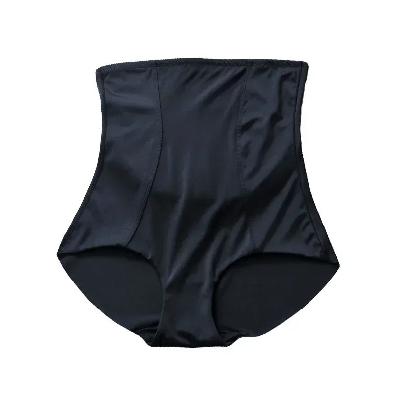 High Waist Lower Belly Contracting Underwear Women's Thin Ice Silk Seamless Waist Shaping Hip Lift Corset Shapers Pants