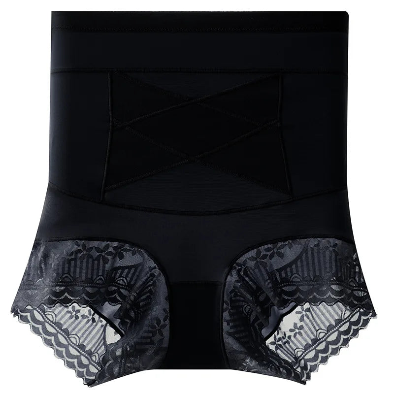 Women Lace Shapewear Panties High Waist Flat Belly Shorts Butt Lifter Body Shaper Slimming Underwear Tummy Control Shaping Panty