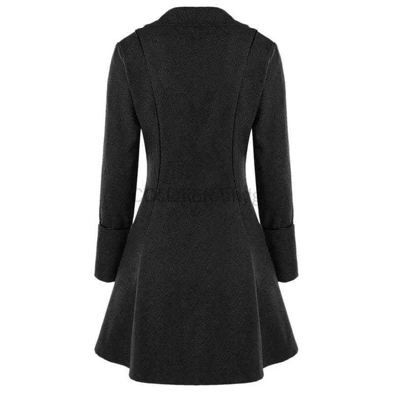 Winter Women's Jacket Gothic Steampunk Corset Halloween Costume Coat Victorian Tailcoat Jacket Medieval Pirate Woman Clothing