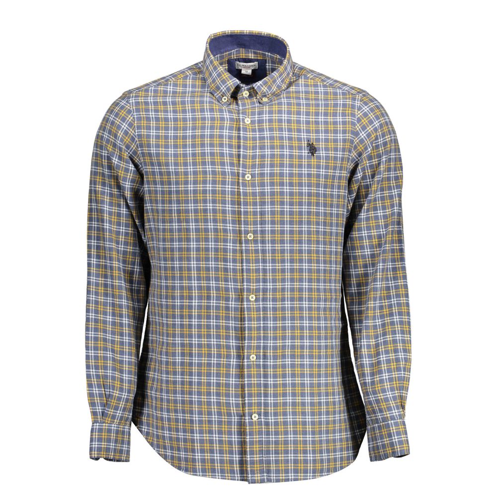 U.S. POLO ASSN. Blue Cotton Men's Shirt