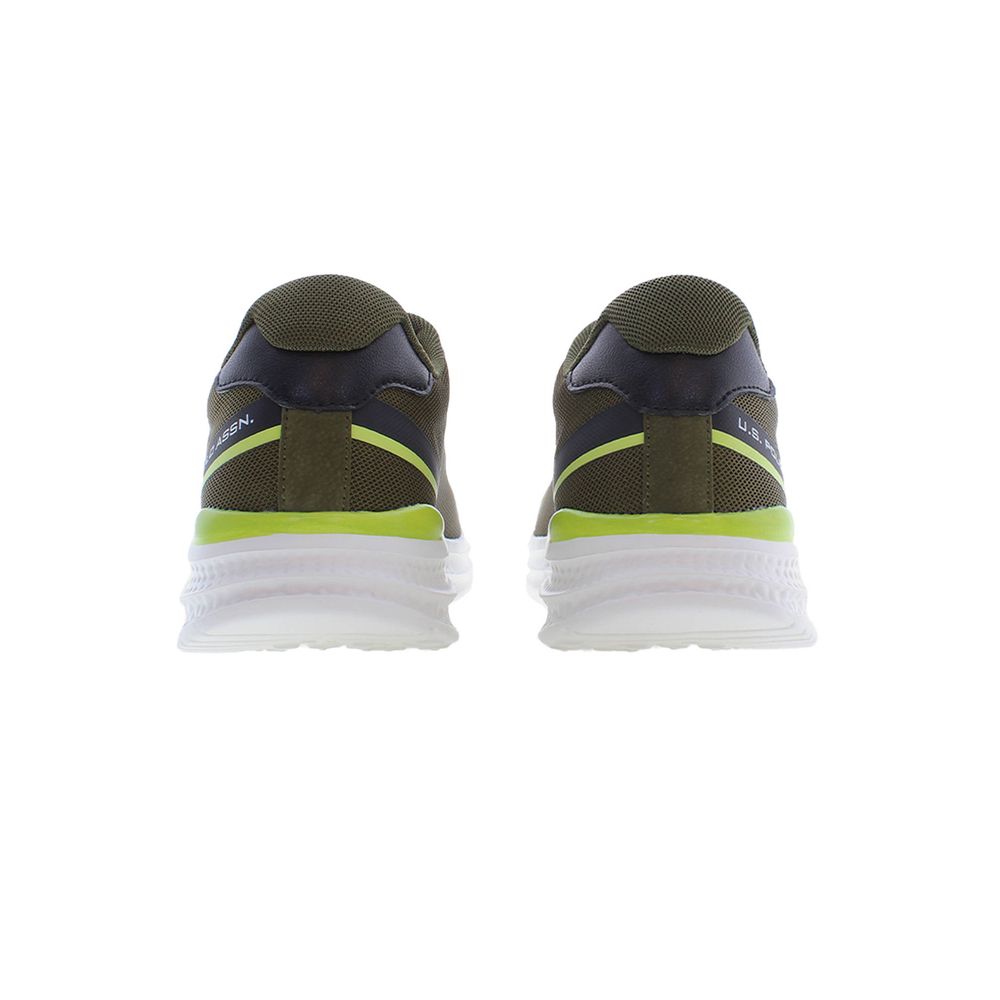 U.S. POLO ASSN. Green Polyester Men's Sneaker