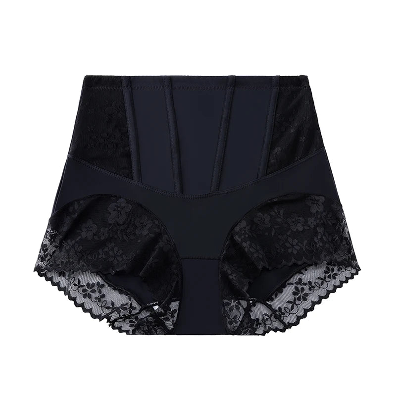 BZEL Women's Shaper Panties High-Waist Lace Sexy Lingerie Shapewear for Women Wrap The Hips Briefs Fishbone Waist Slimming Sale