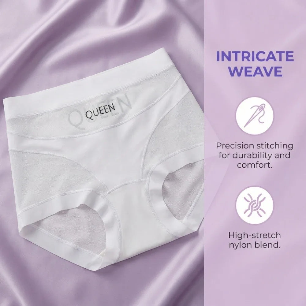 High Waist Thin Shapewear Panties Letters Mesh Butt Lifter Briefs Belly Contracting Waist Trainer Seamless Underpants Women