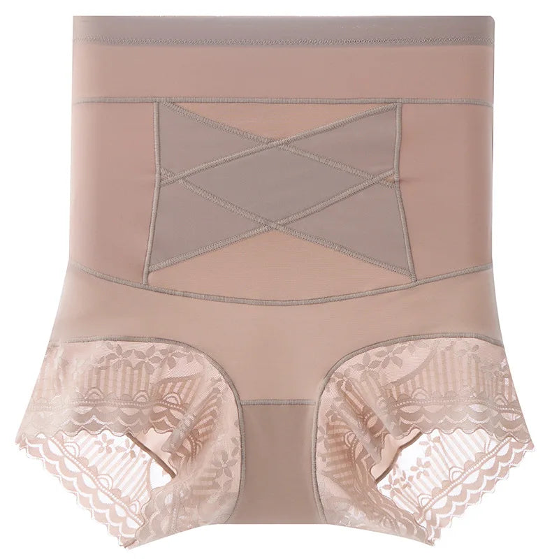 Women Lace Shapewear Panties High Waist Flat Belly Shorts Butt Lifter Body Shaper Slimming Underwear Tummy Control Shaping Panty