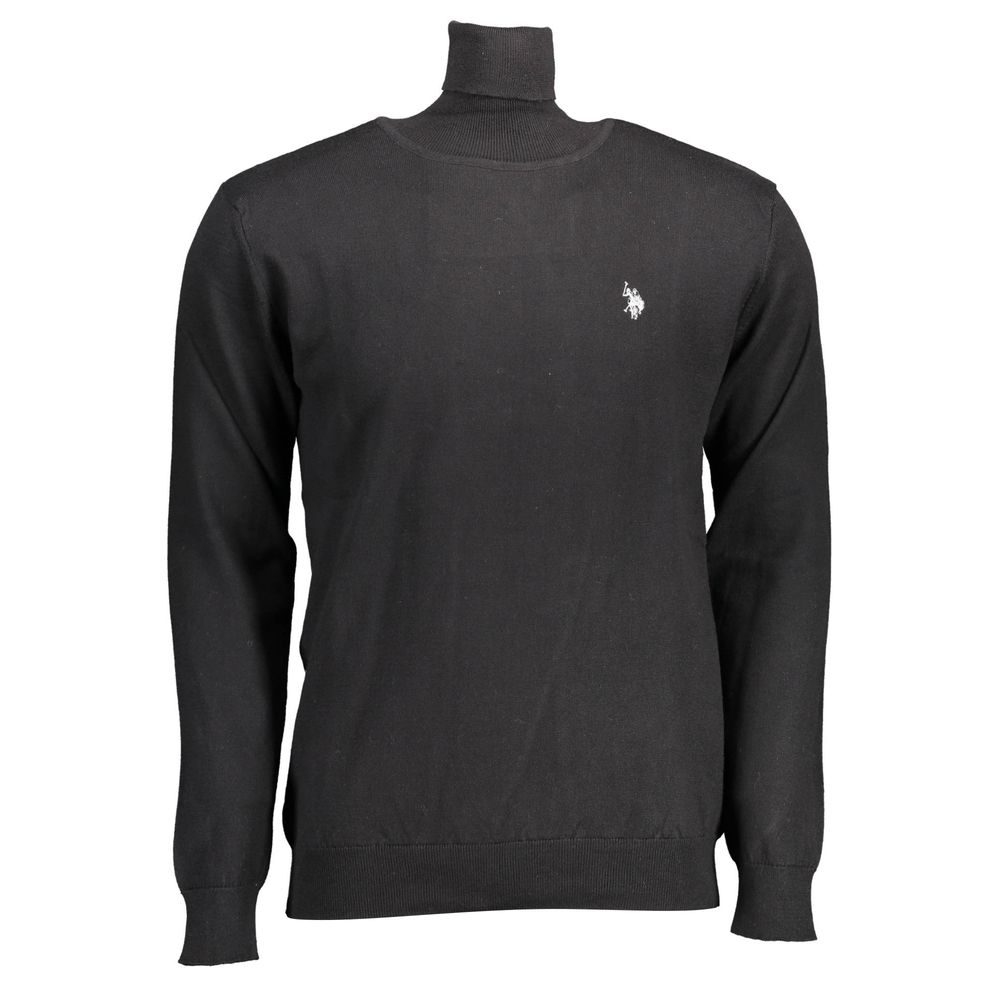 U.S. POLO ASSN. Black Cotton Men's Sweater