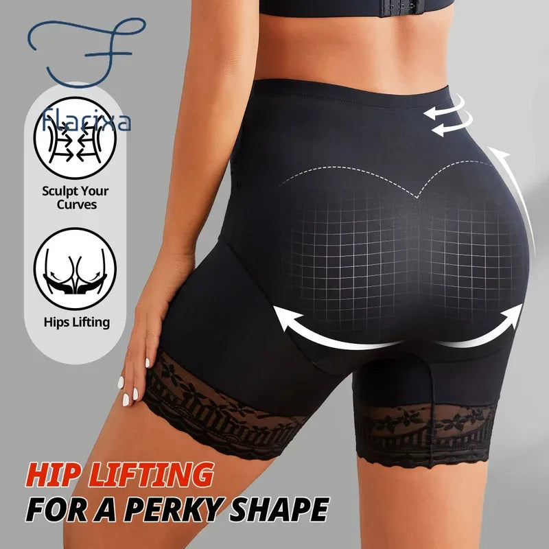 1Pcs Lace Safety Shorts for Women High Waist Shaper Panties Belly Compression Boxers Thighs Shapewear Anti Chafing