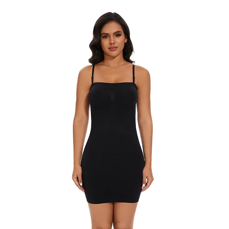 Seamless Shapewear Tummy Control Camisole Shapewear Body Sculpting Strapless Shapewear Seamless Invisible Dress Shaper Women