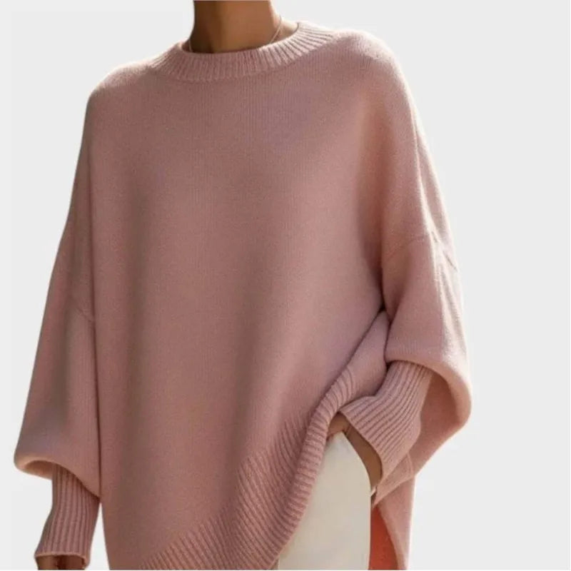 Ladies' Batwing Sleeve Knitted Sweater Coat