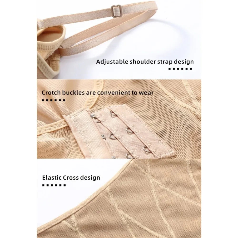 Seamless Cross Belt Body Shapers Tummy Control Belly Contracting Slimming Shapewear Butt Lifting Waist Trainer