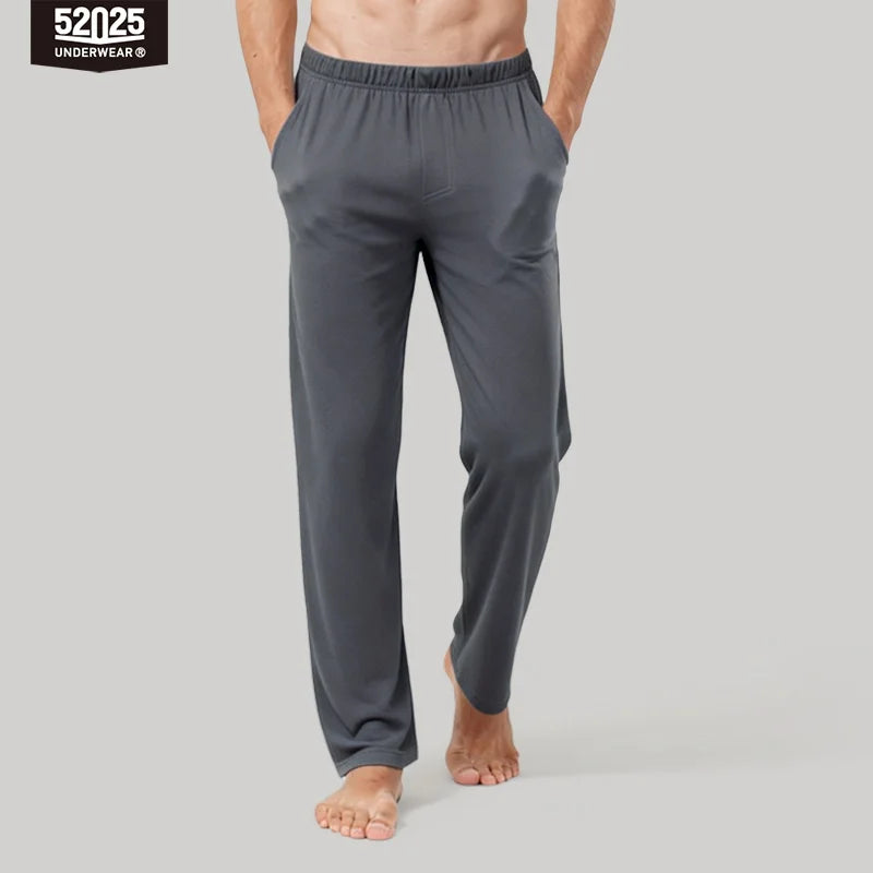 Men Cotton Pajama Lounge Pants Relaxed Fit Sleepwear