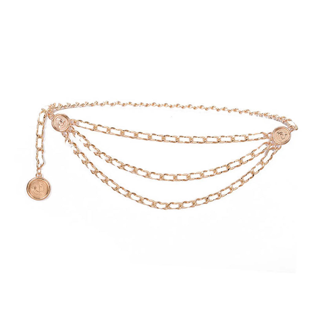 Women Adjustable Tassel Waist Chain Belt Body Jewelry