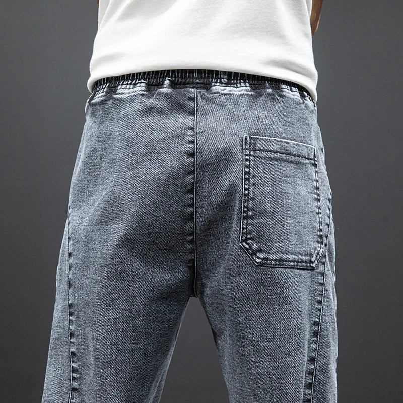 Men Baggy Cargo Denim Jogger Jeans