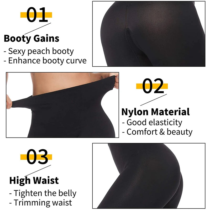 High Waist Tummy Control Compression Shapewear Leggings for Women