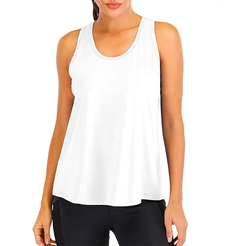 Women Sleeveless Quick Dry Gym Workout Top