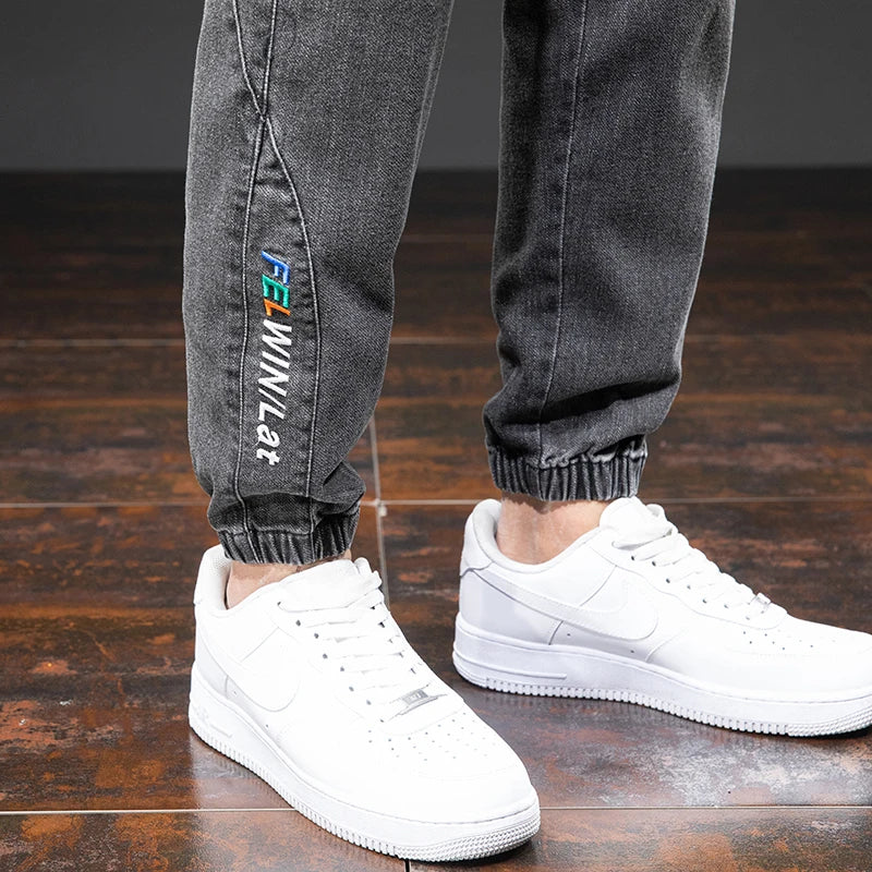 Men Baggy Cargo Denim Jogger Jeans