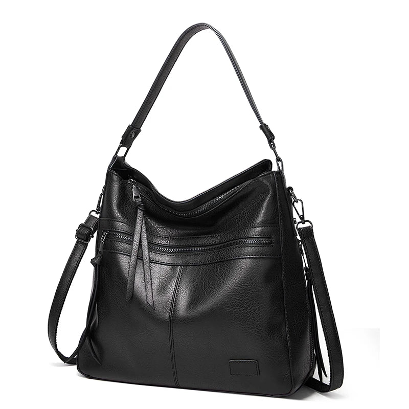 Large Leather Designer Shoulder Travel Messenger Bag for Women