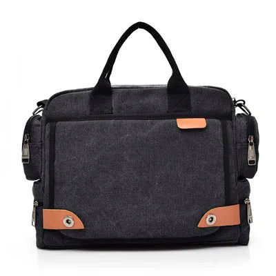 Large Canvas Crossbody Messenger Bag for Men
