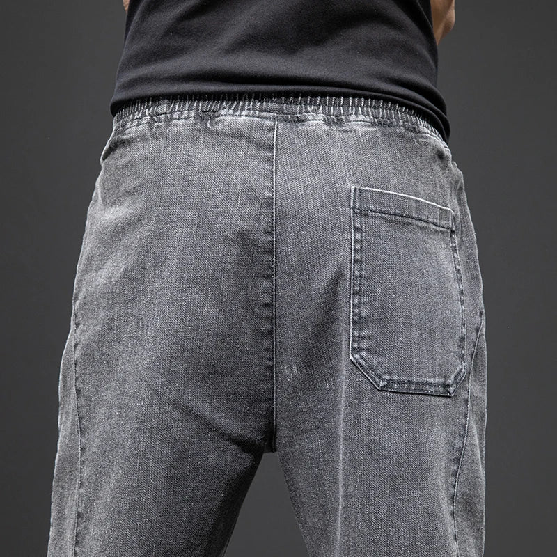 Men Baggy Cargo Denim Jogger Jeans