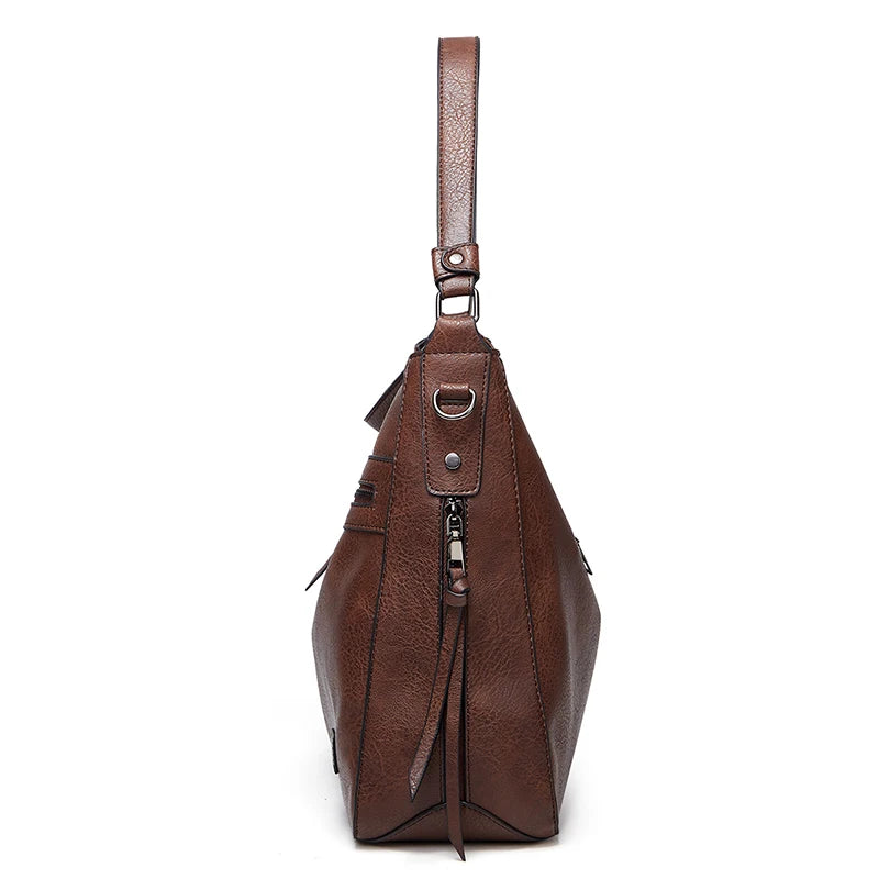 Large Leather Designer Shoulder Travel Messenger Bag for Women