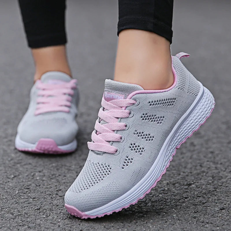 Women Breathable Mesh Walking Sneakers