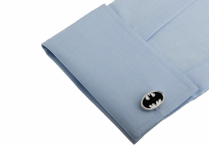 Men Black Bat Design Copper Cufflinks
