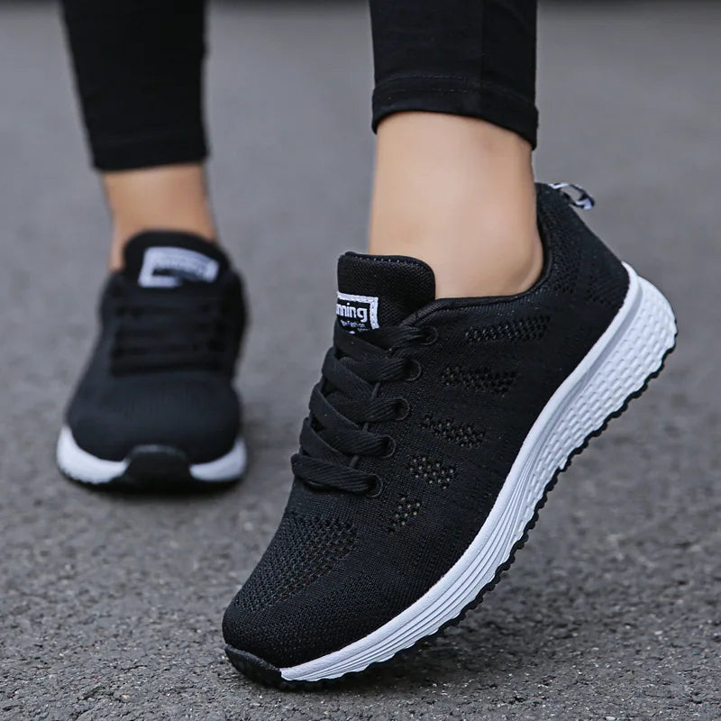 Women Breathable Mesh Walking Sneakers