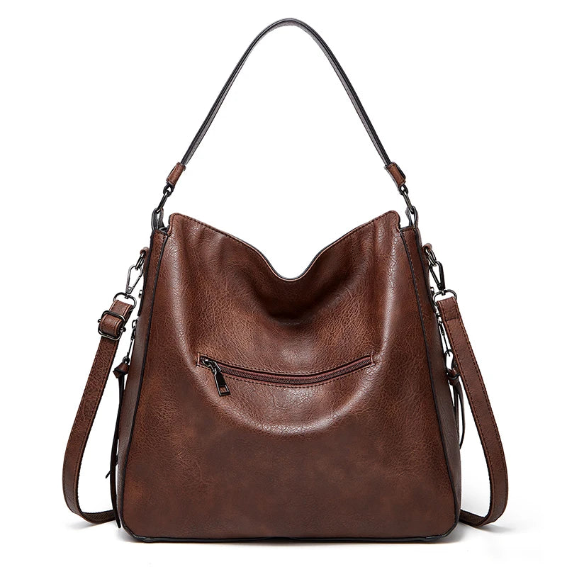 Large Leather Designer Shoulder Travel Messenger Bag for Women