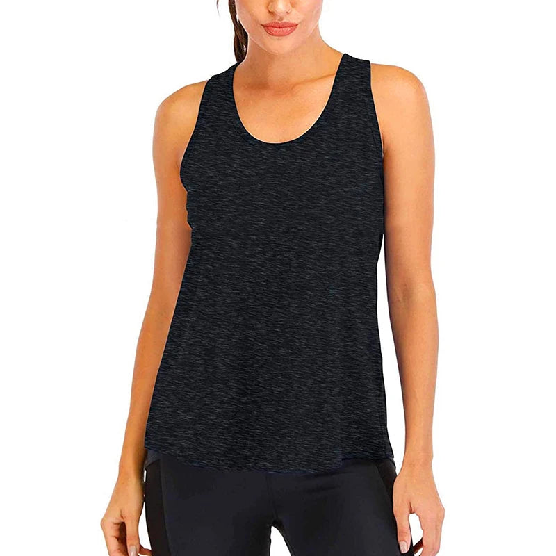 Women Sleeveless Quick Dry Gym Workout Top