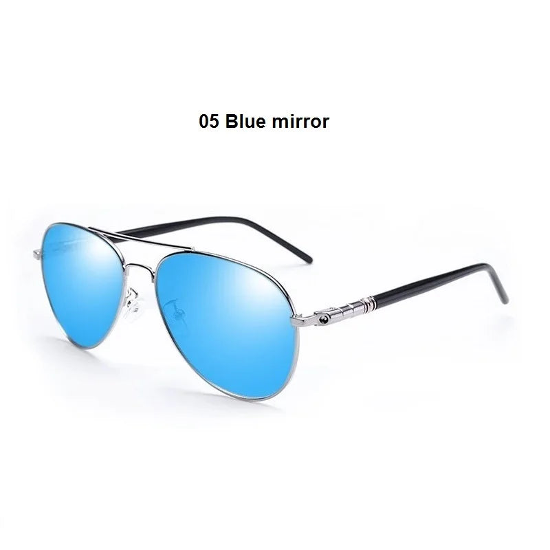 Men Vintage Black Pilot Designer Driving Sunglasses