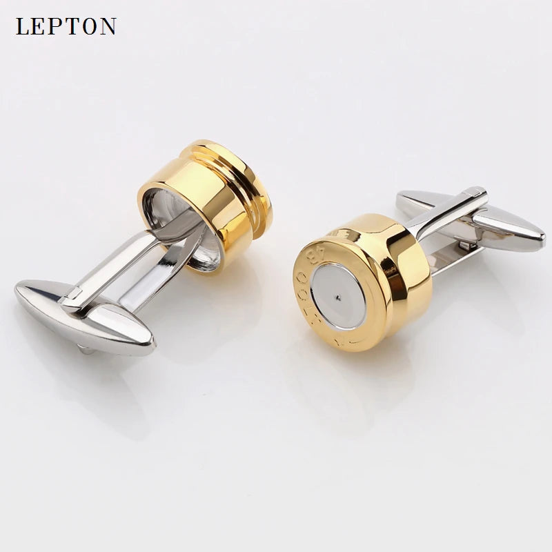 Men Hot Sale Metal Bullet Cufflinks
